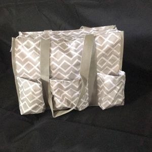 Zip Top Organizing Utility Tote